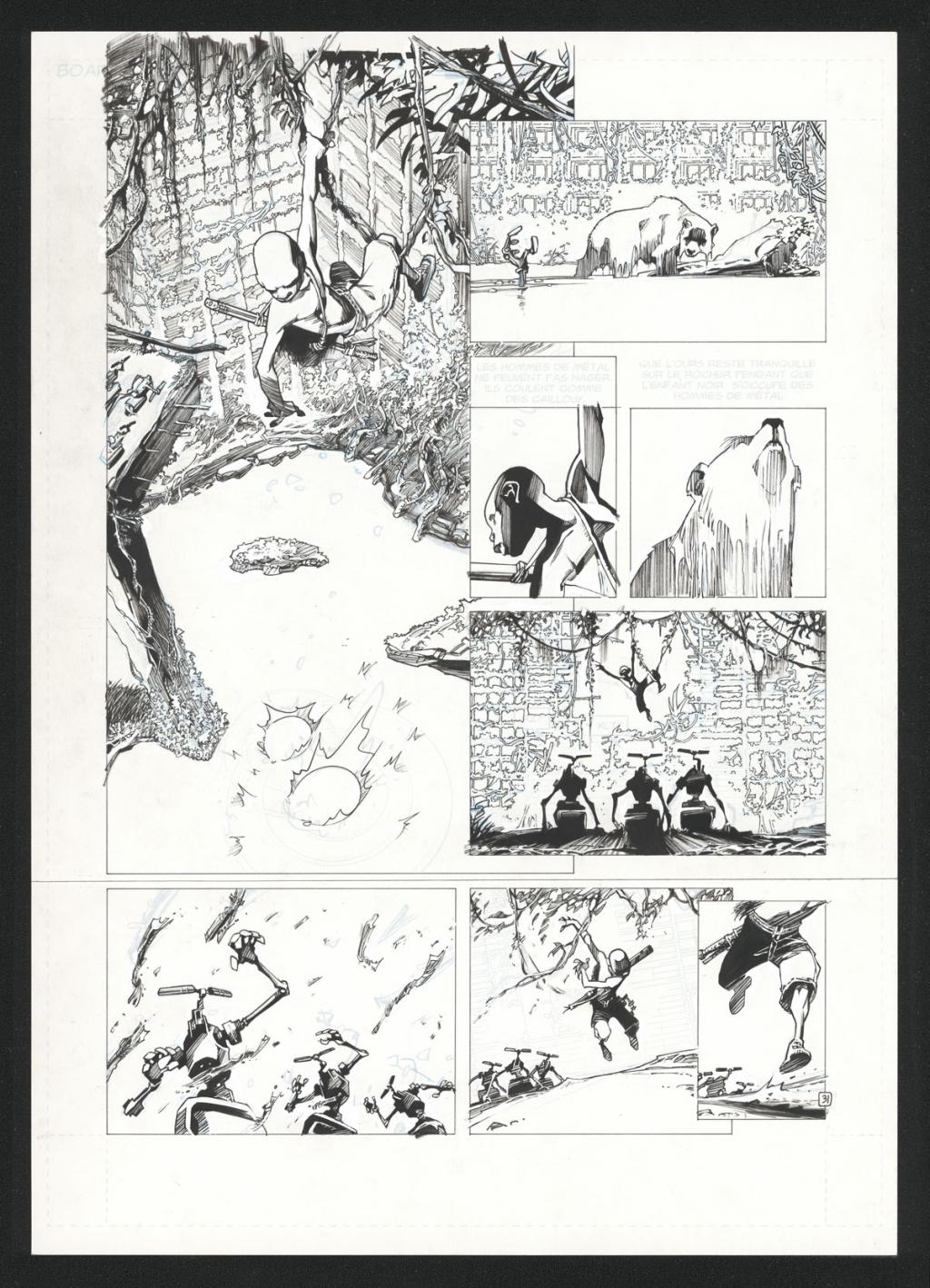 planche originale 31 - Olivier Vatine - Encre de Chine sur papier - 23
