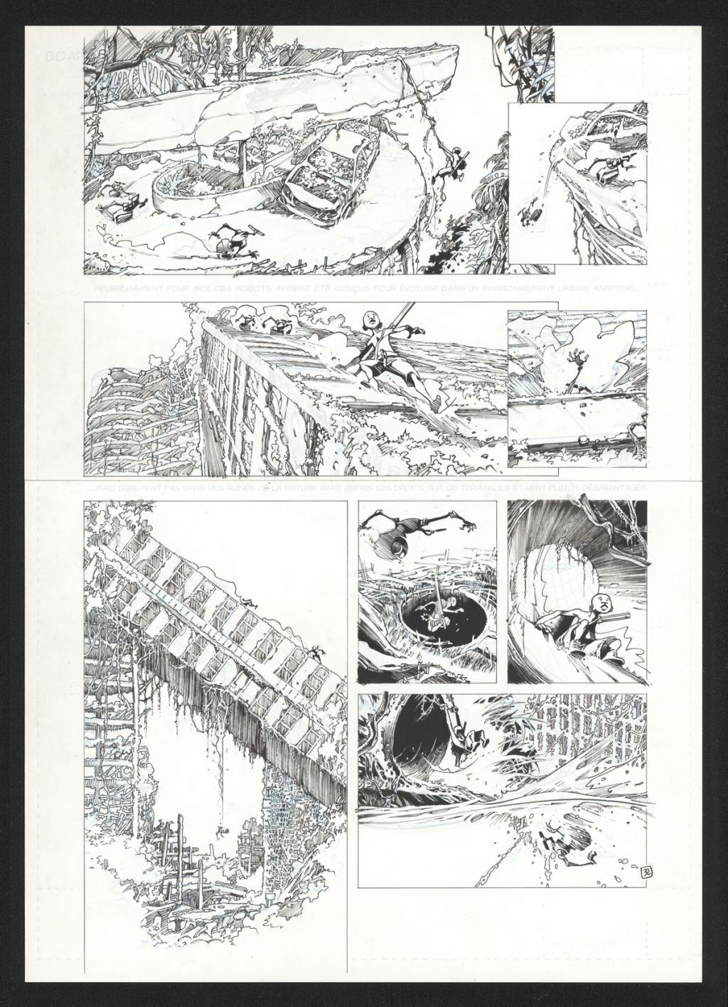 Planche originale 32 - Olivier Vatine - Encre de Chine sur papier - 22