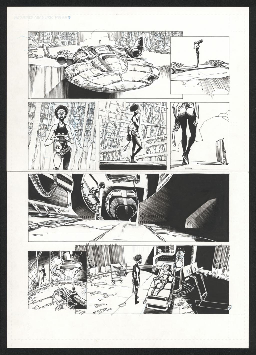 Planche originale 37 - Olivier Vatine - Encre de Chine sur papier - 20