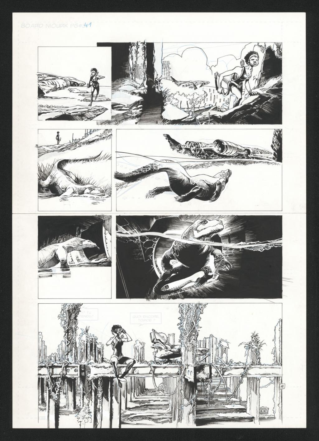 Planche originale 41 - Olivier Vatine - Encre de Chine sur papier - 6433