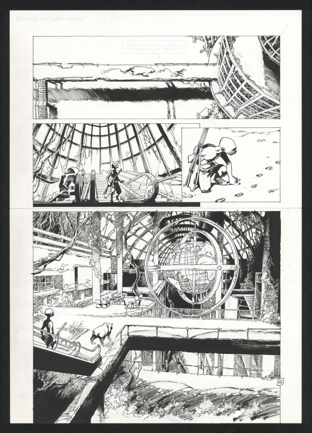 Planche originale 2 - Olivier Vatine - Encre de Chine sur papier - 16