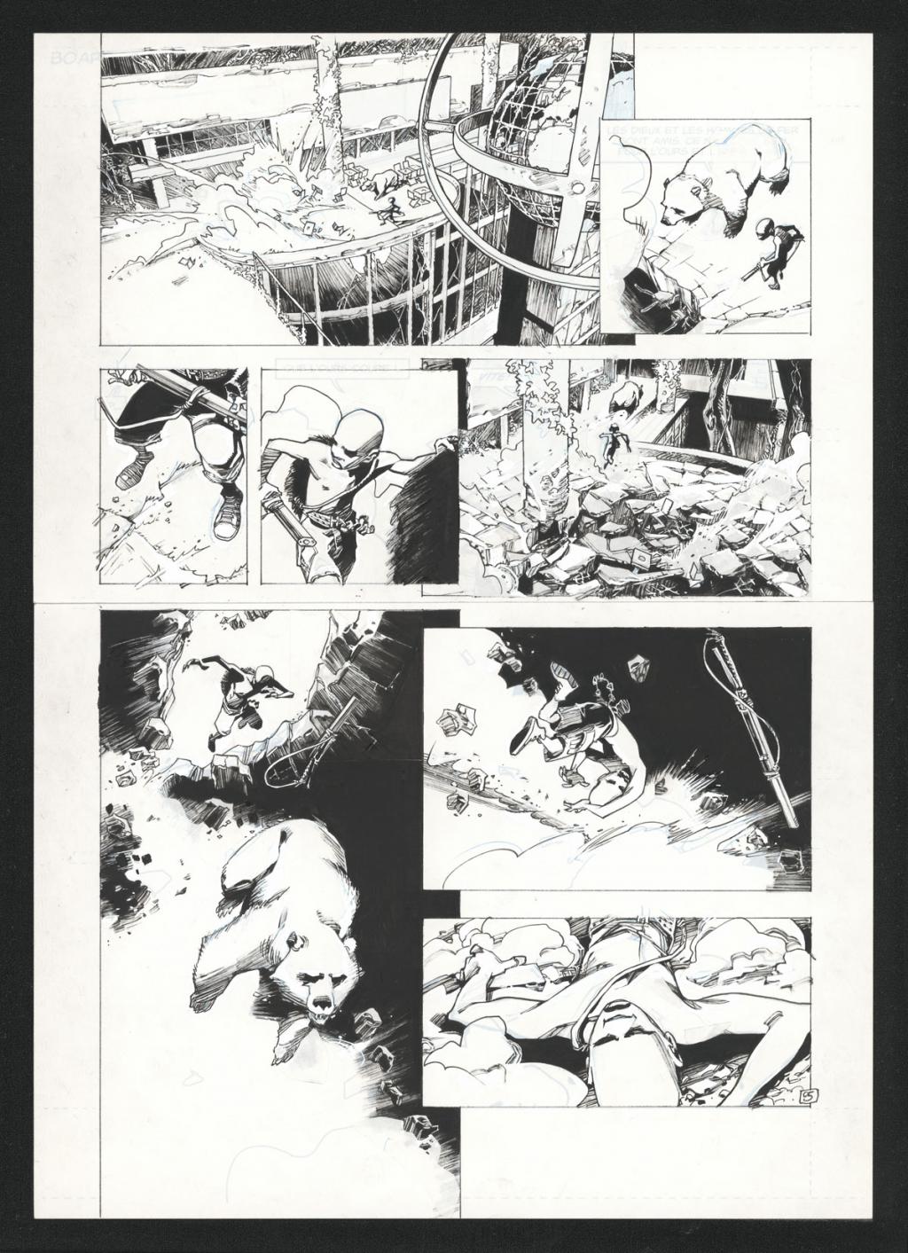 Planche originale 5 - Olivier Vatine - Encre de Chine sur papier - 15