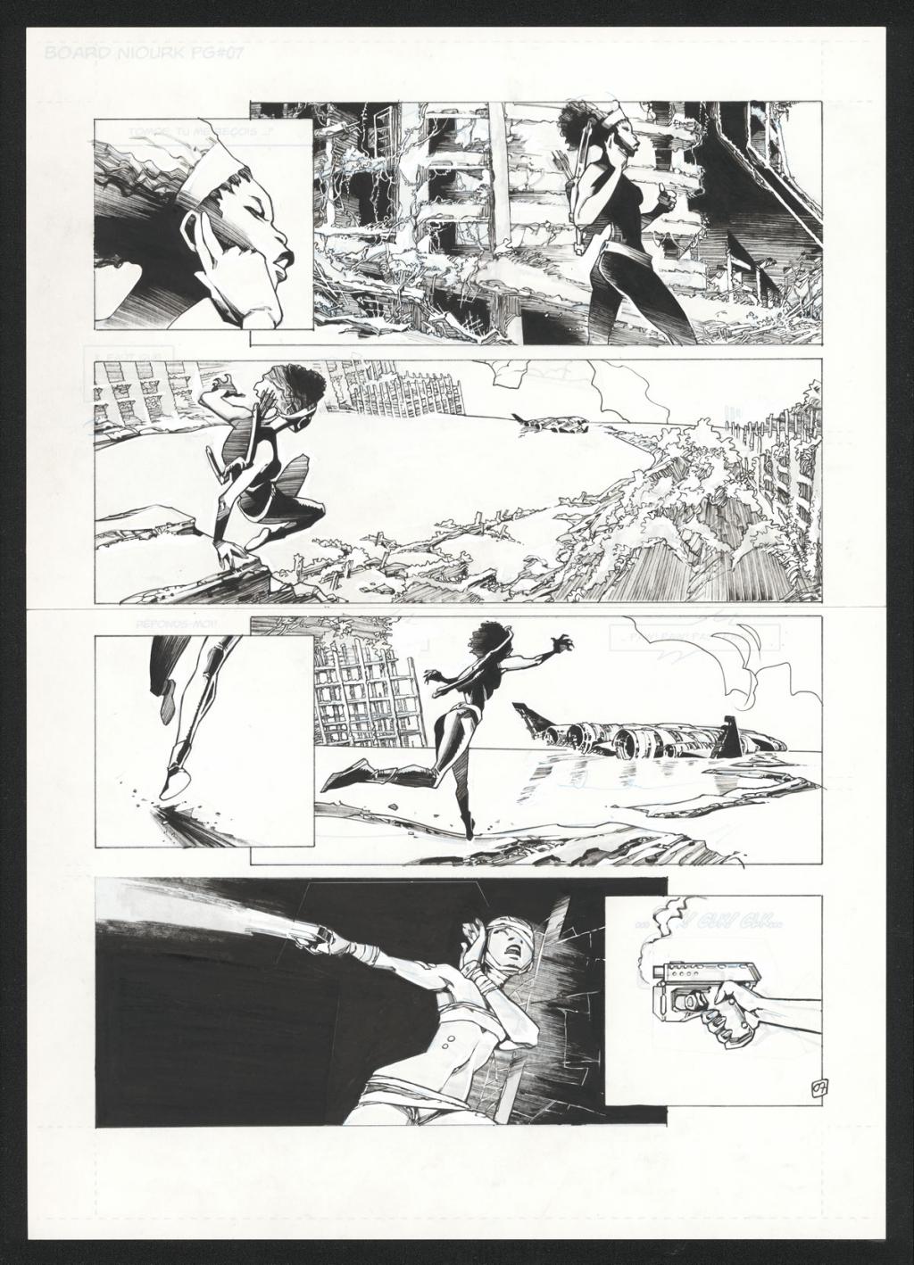 Planche originale 7 - Olivier Vatine - Encre de Chine sur papier - 14