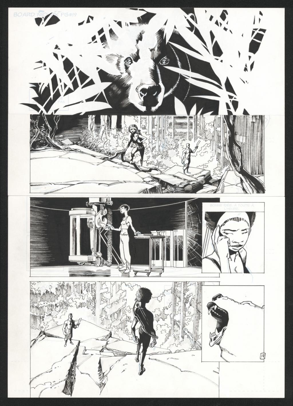 Planche originale 19 - Olivier Vatine - Encre de Chine sur papier - 12