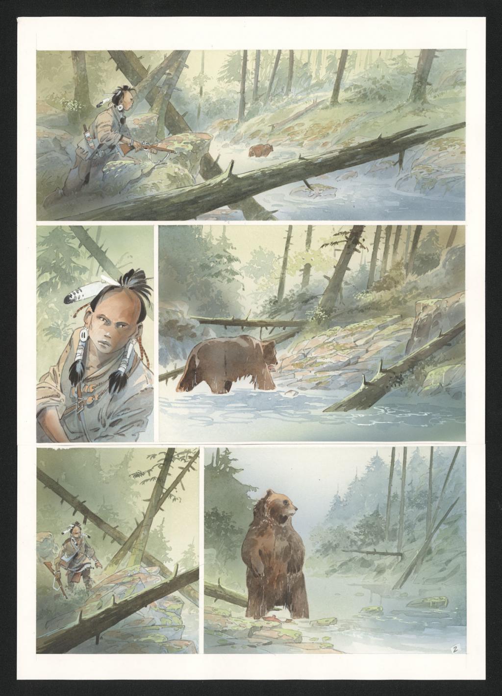 Planche originale n°2 - Patrick Prugne - Aquarelle et crayon sur papier - 5868