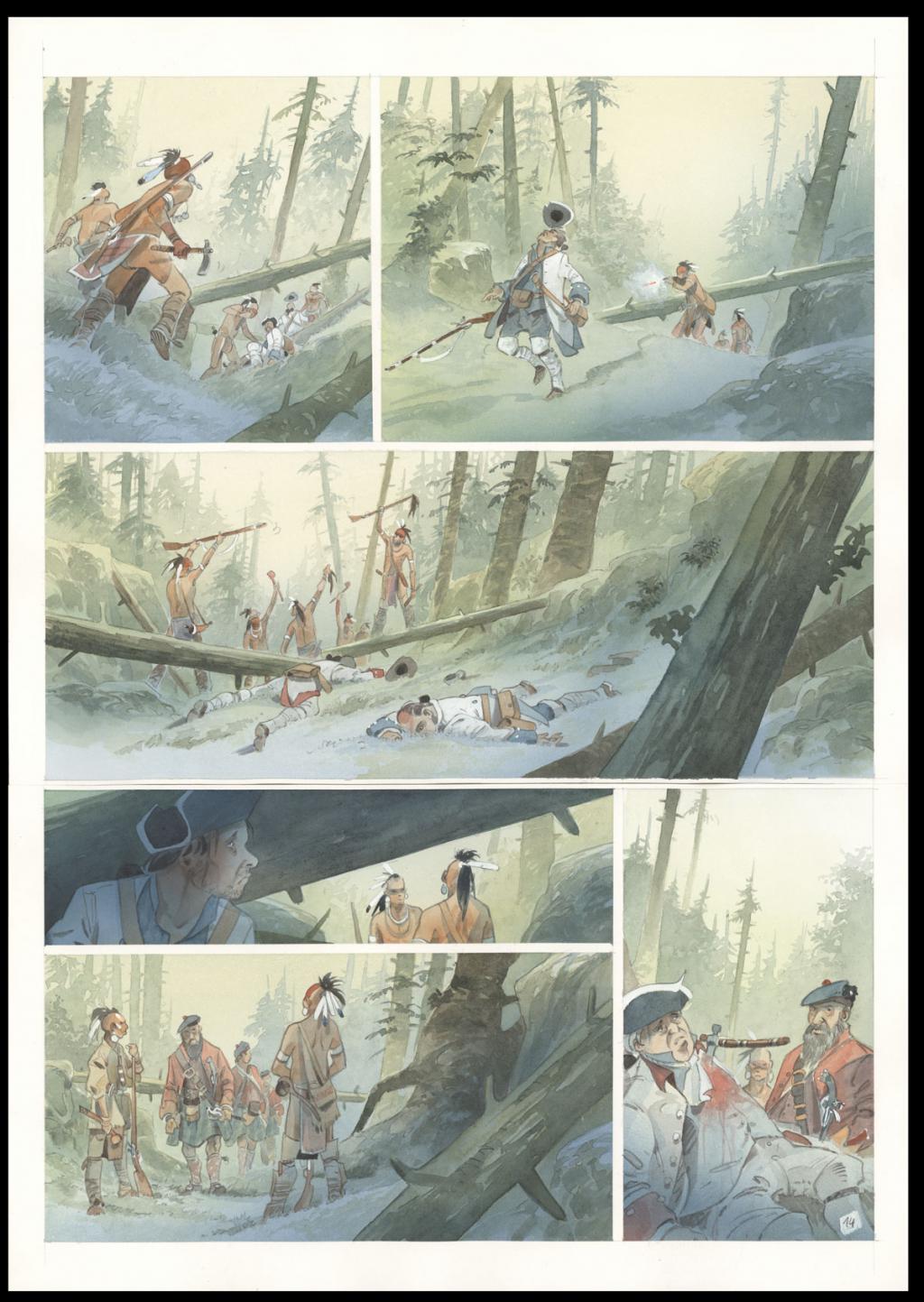 Planche originale n°14 - Patrick Prugne - Aquarelle et crayon sur papier - 5078