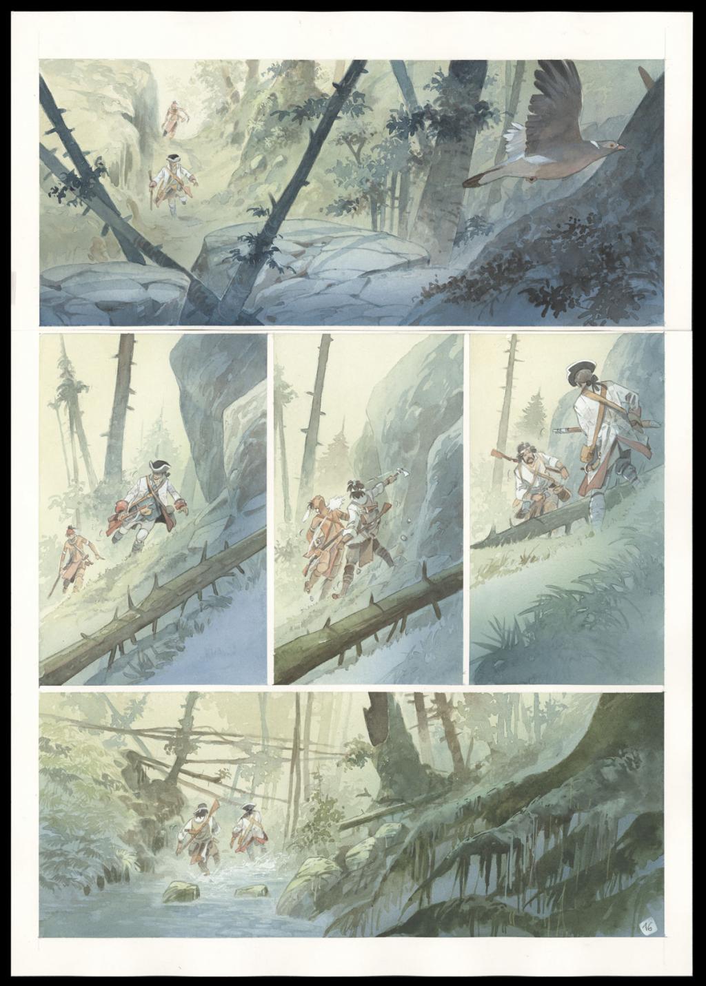 Planche originale n°16 - Patrick Prugne - Aquarelle et crayon sur papier - 5862