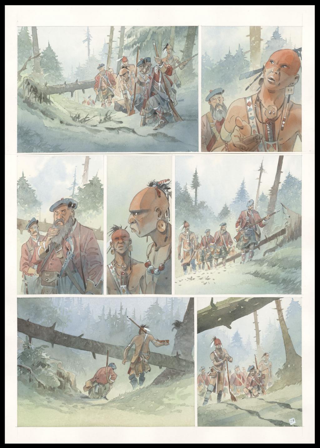 Planche originale n°27 - Patrick Prugne - Aquarelle et crayon sur papier - 5859