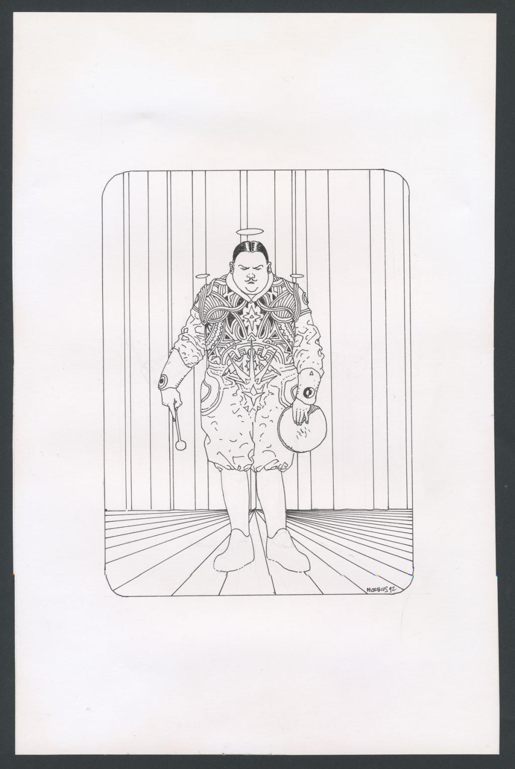 Illustration originale - Moebius - Encre de Chine et crayon sur papier - 5128