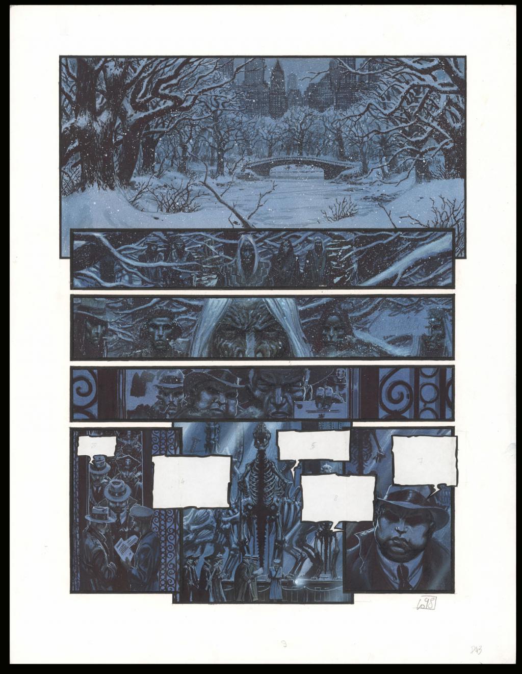 Planche originale n°43 - Olivier Ledroit - Acrylique et encre de Chine sur papier - 5132