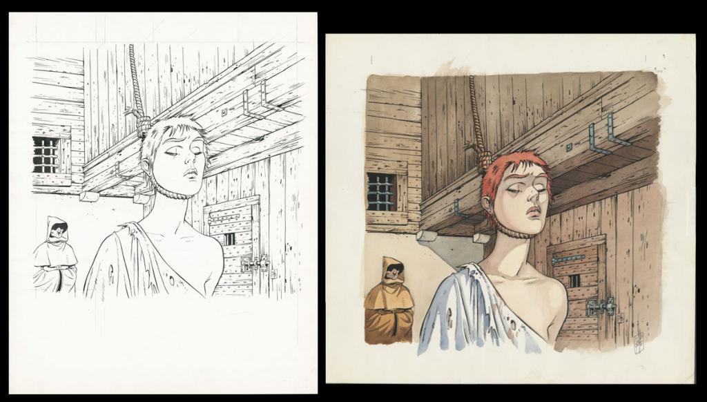 Couverture originale avec sa mise en couleur - Griffo - Aquarelle sur papier - 5153