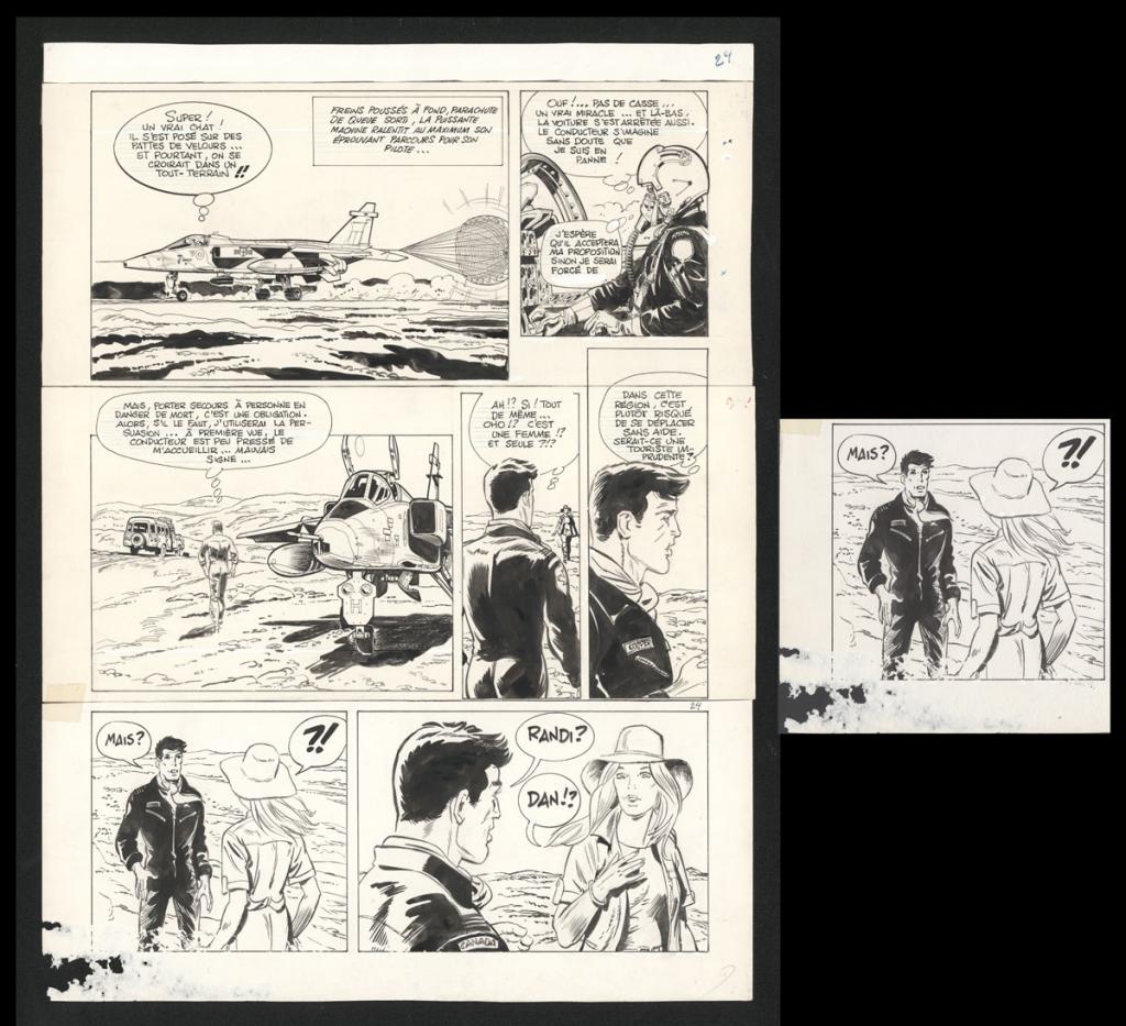 Planche originale n°24
"papier déchiré partie inférieur gauche - Albert Weinberg - Encre de Chine sur papier - 5152