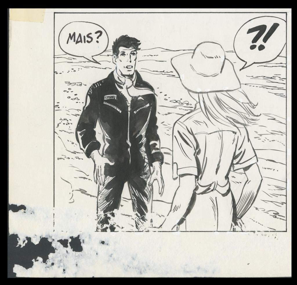 Planche originale n°24
"papier déchiré partie inférieur gauche - Albert Weinberg - Encre de Chine sur papier - 5152