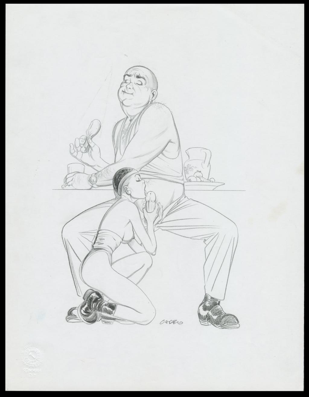 Illustration originale avec son crayonné - Silvio Cadelo - Encre de couleur et acrylique sur papier - 6659