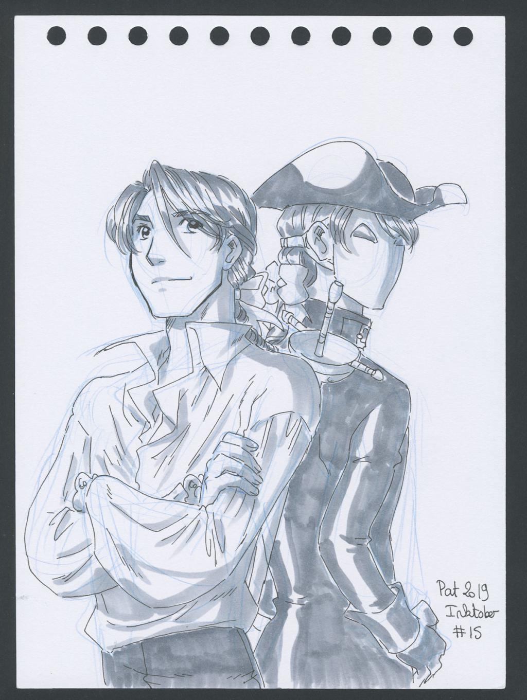 Illustration originale - Patricia  Lyfoung  - Colerase, carbon pen, feutre noir, feutre alcool - 5149