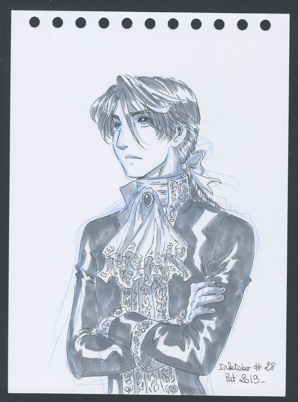 Illustration originale - Patricia  Lyfoung  - Colerase, carbon pen, feutre noir, feutre alcool - 4524