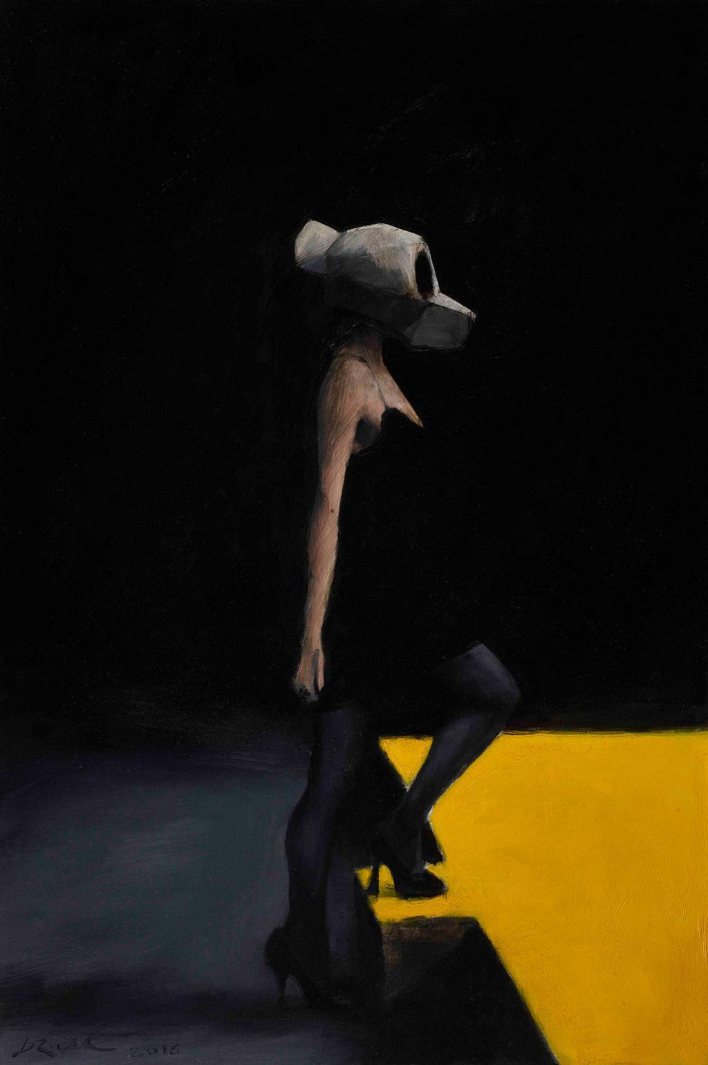 Peinture de la série La Vestale réalisée en 2016 - Jean-Marc Rochette - Huile sur toile - 5178