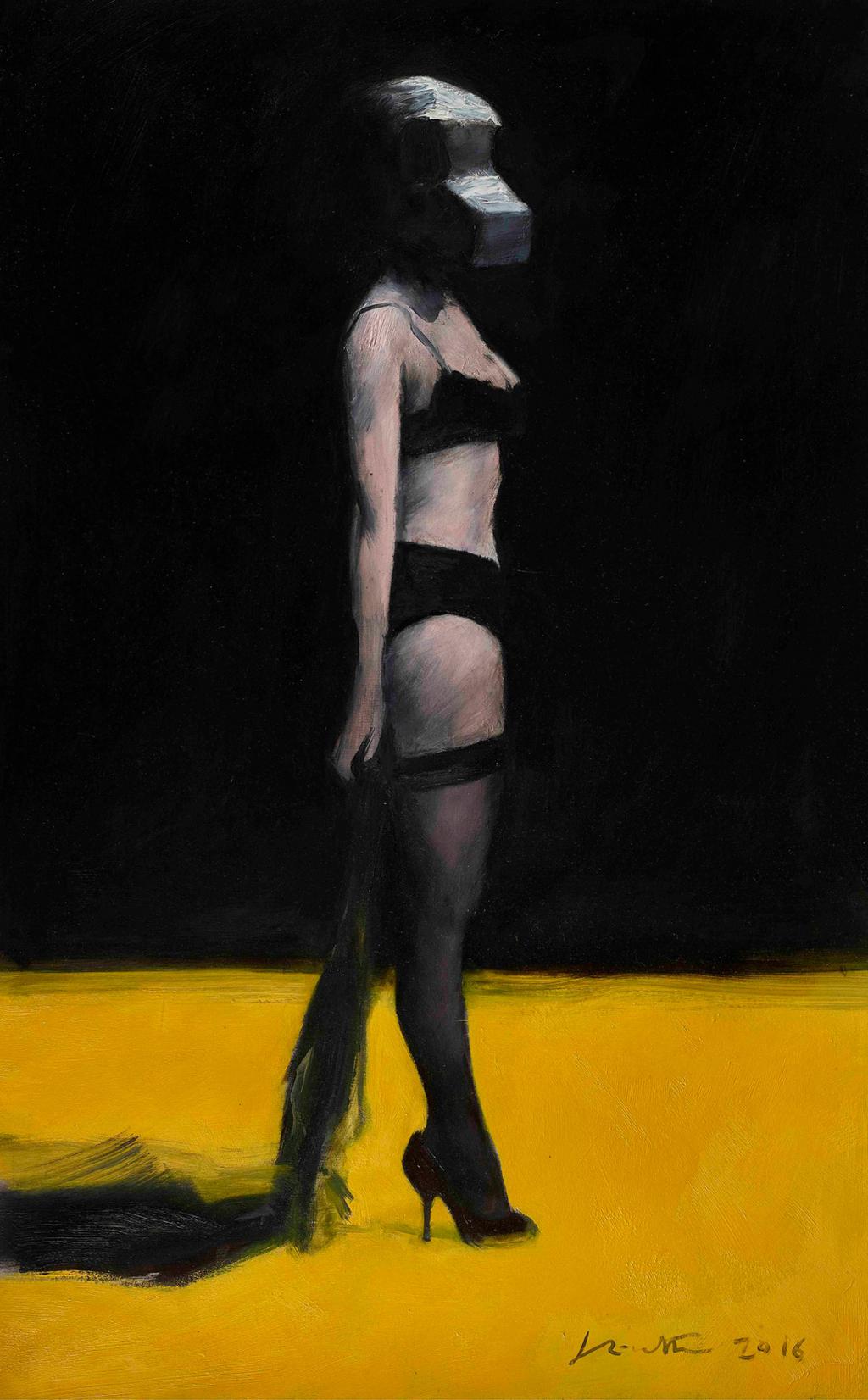 Peinture de la série La Vestale réalisée en 2016 - Jean-Marc Rochette - Huile sur toile - 5177