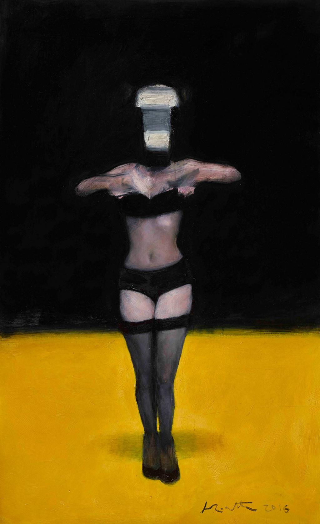 Peinture de la série La Vestale réalisée en 2016 - Jean-Marc Rochette - Huile sur toile - 5183