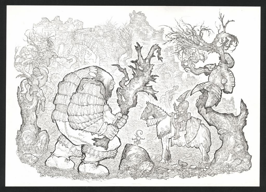 Illustration originale - Bruno Maïorana - Encre de Chine sur papier - 5156