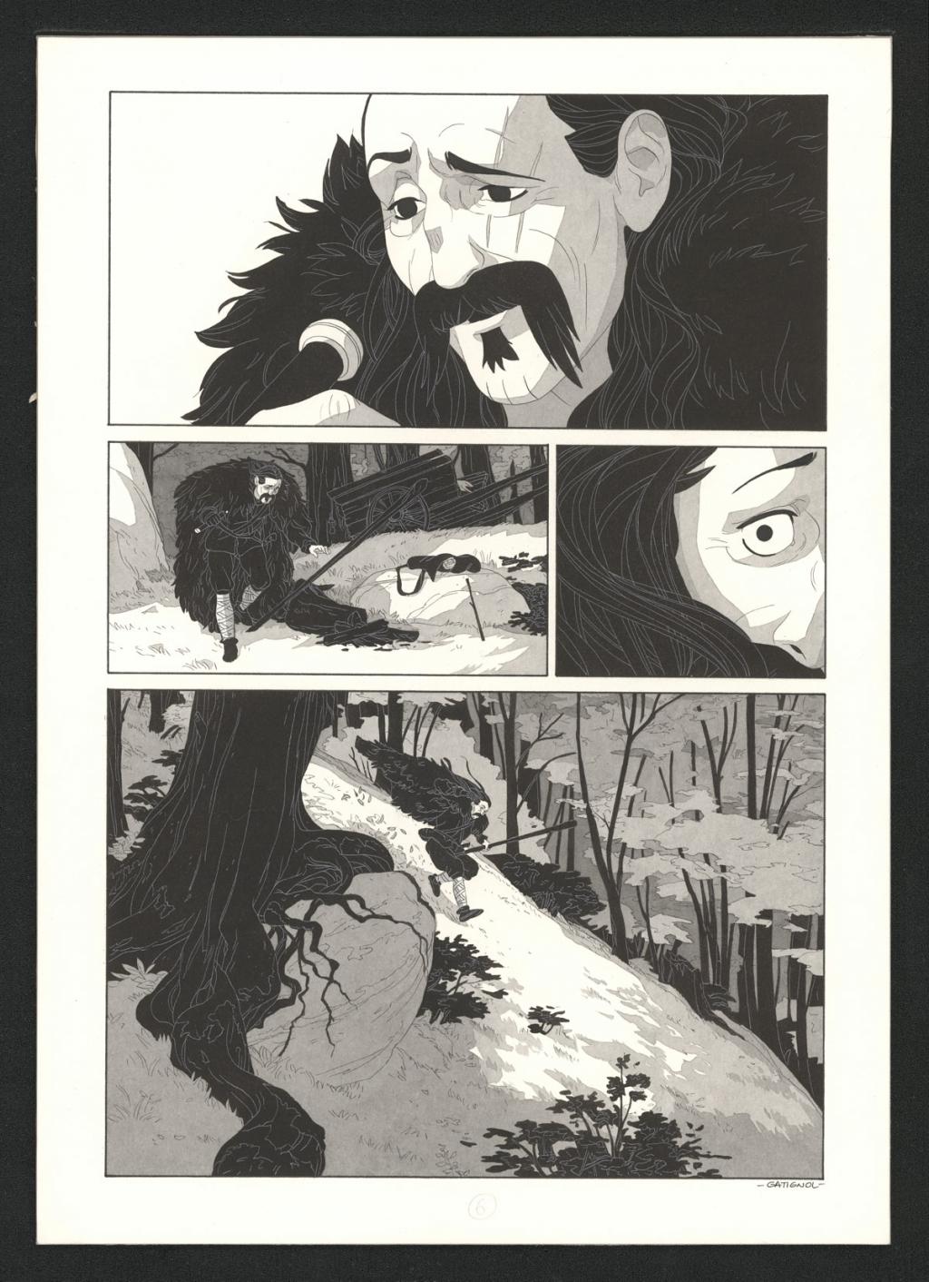 Planche originale - Bertrand Gatignol - Encres noires et aquarelle sur papier - 6192