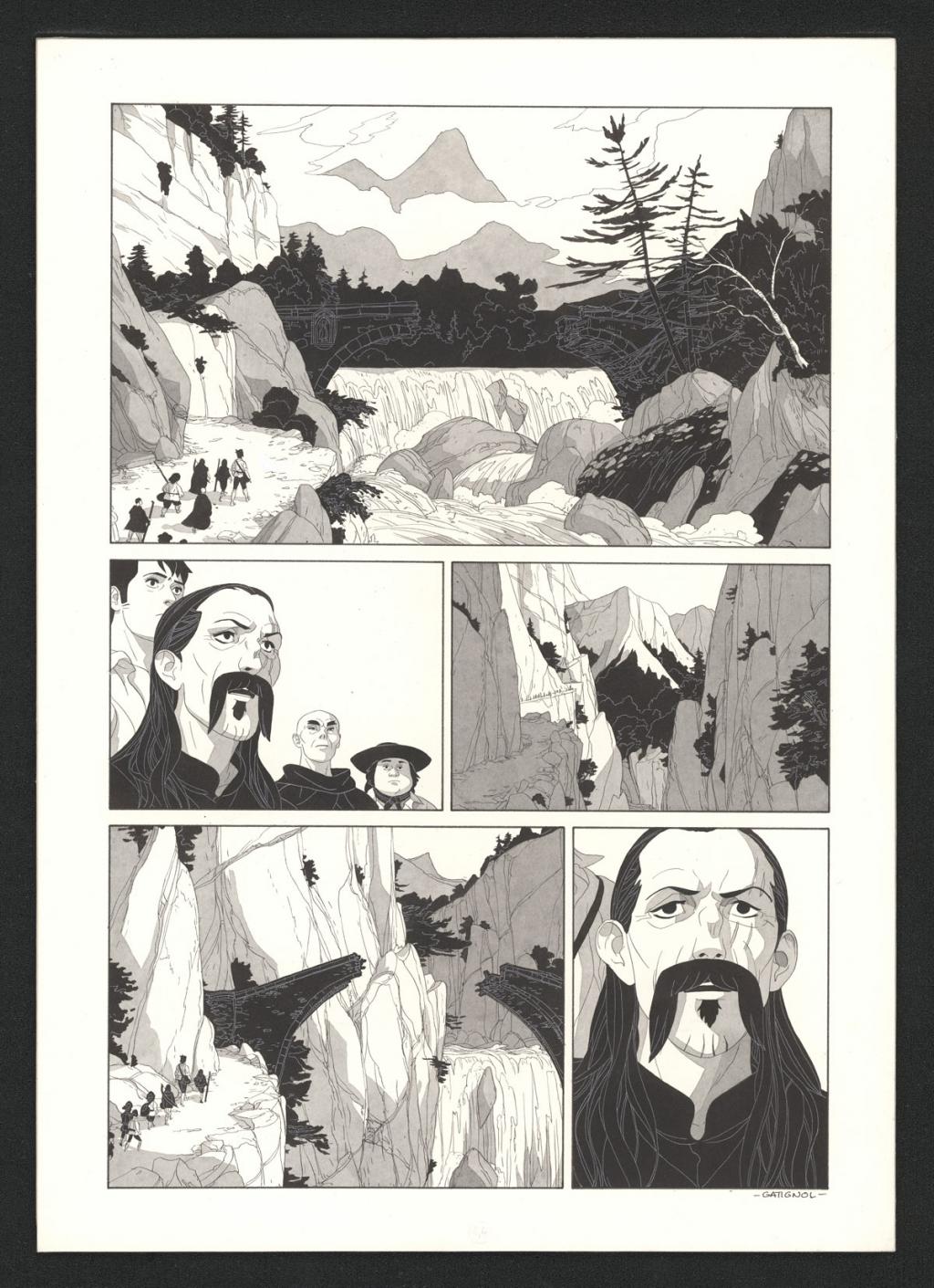 Planche originale - Bertrand Gatignol - Encres noires et aquarelle sur papier - 6190