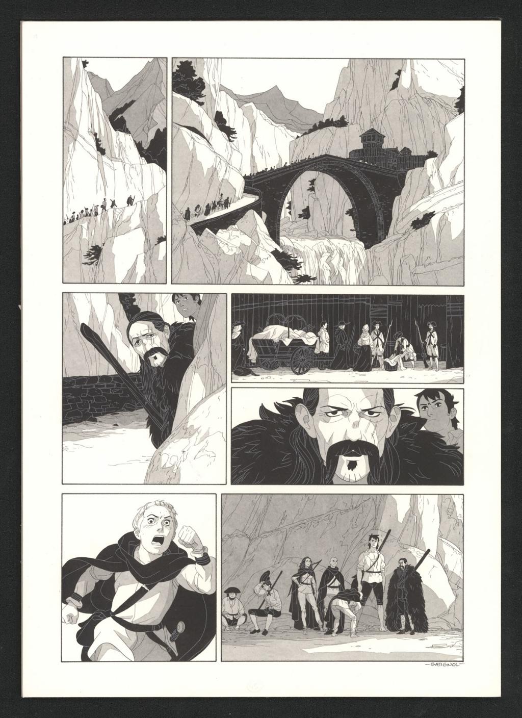 Planche originale - Bertrand Gatignol - Encres noires et aquarelle sur papier - 6189