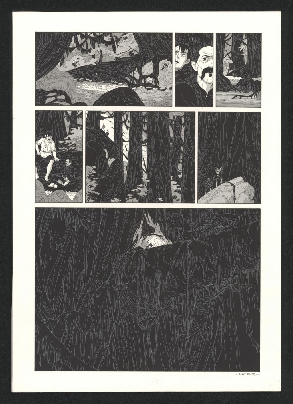 Planche originale - Bertrand Gatignol - Encres noires et aquarelle sur papier - 6559