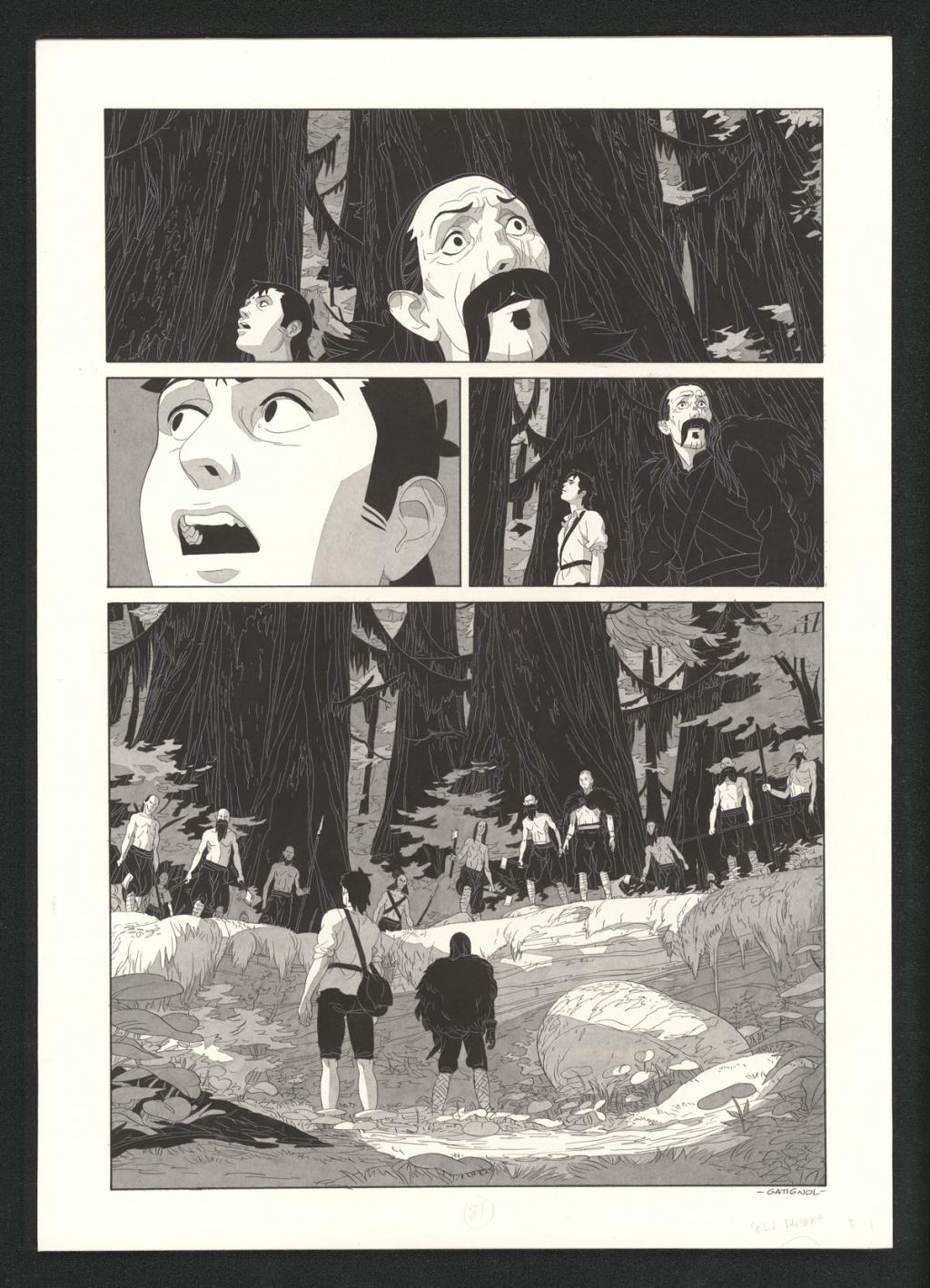 Planche originale - Bertrand Gatignol - Encres noires et aquarelle sur papier - 6185