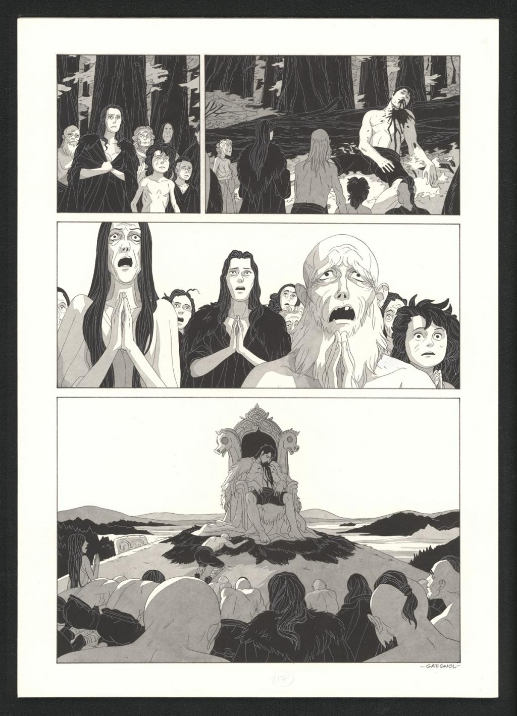 Planche originale - Bertrand Gatignol - Encres noires et aquarelle sur papier - 6187