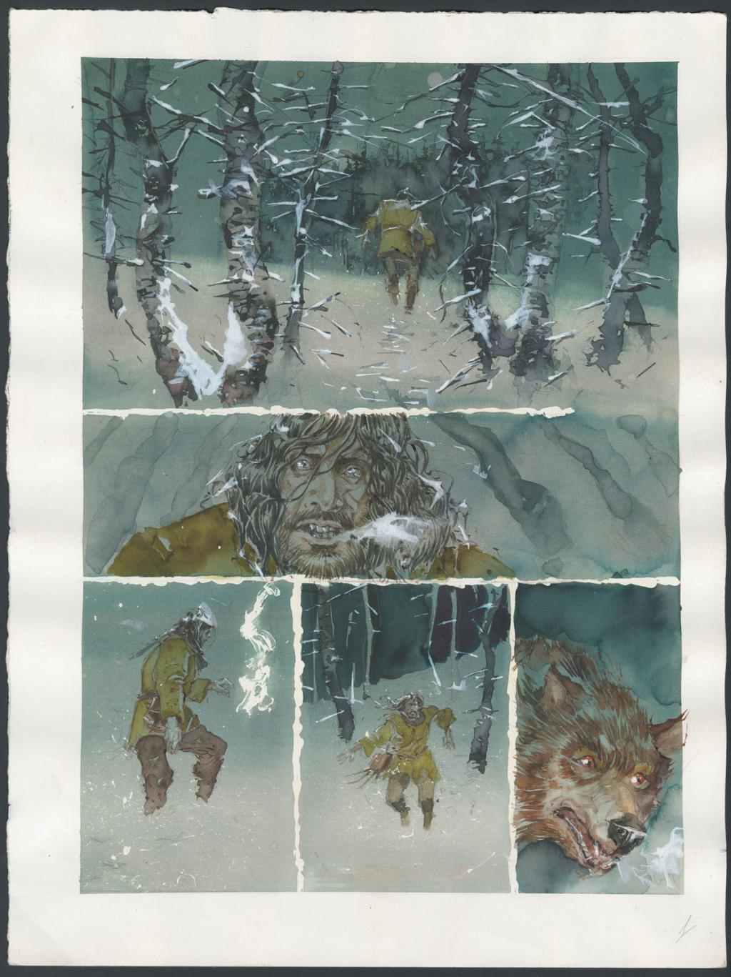 Planche originale n°01 - Sergio Tisselli - Aquarelle et encre de couleur sur papier - 4902