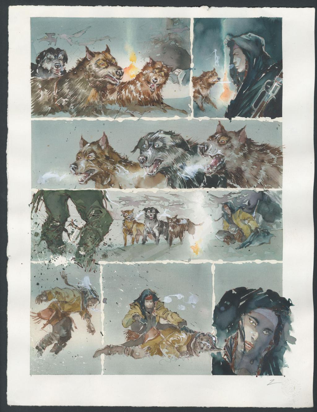 Planche originale n°02 - Sergio Tisselli - Aquarelle et encre de couleur sur papier - 4901