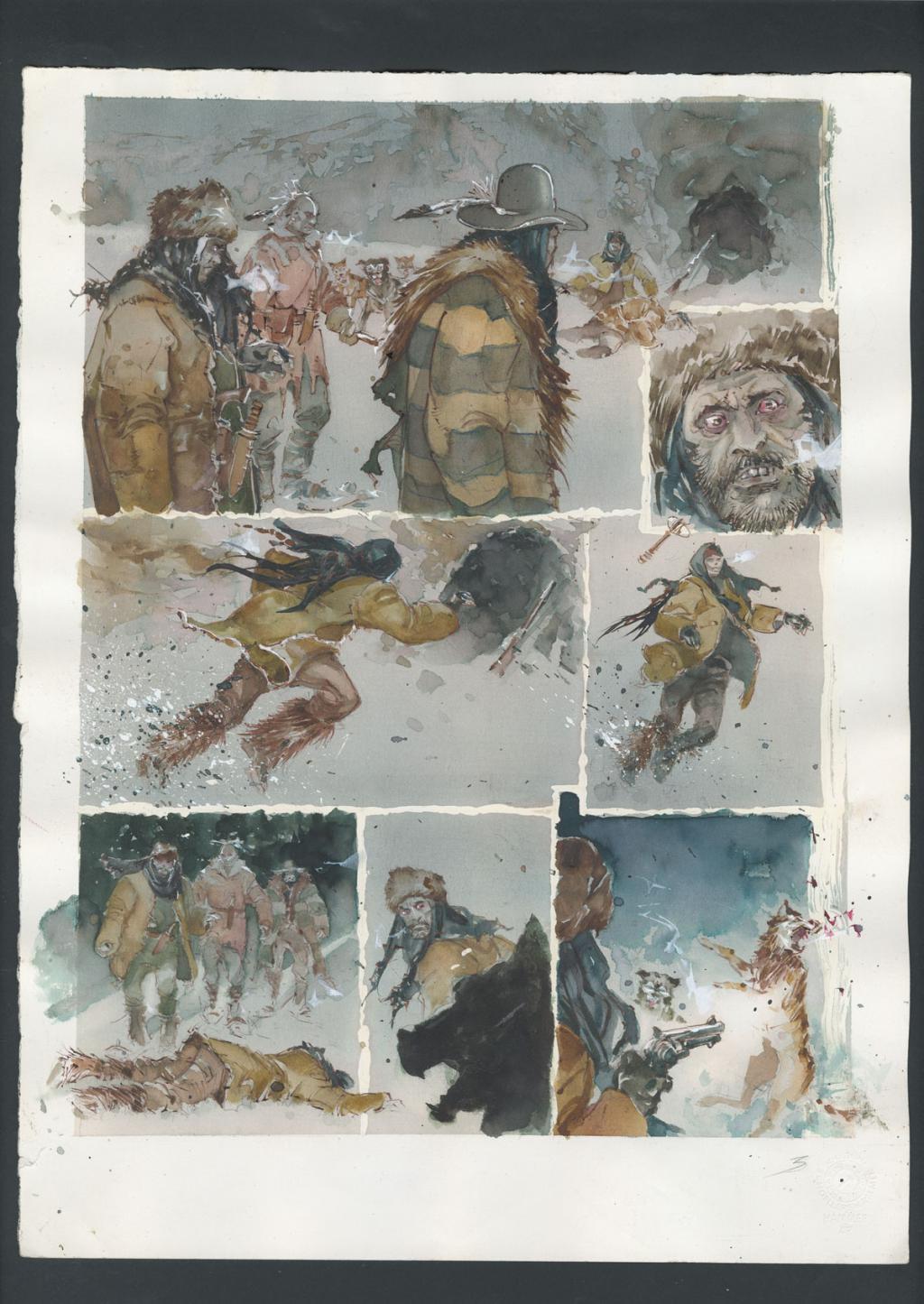 Planche originale n°03 - Sergio Tisselli - Aquarelle et encre de couleur sur papier - 4900