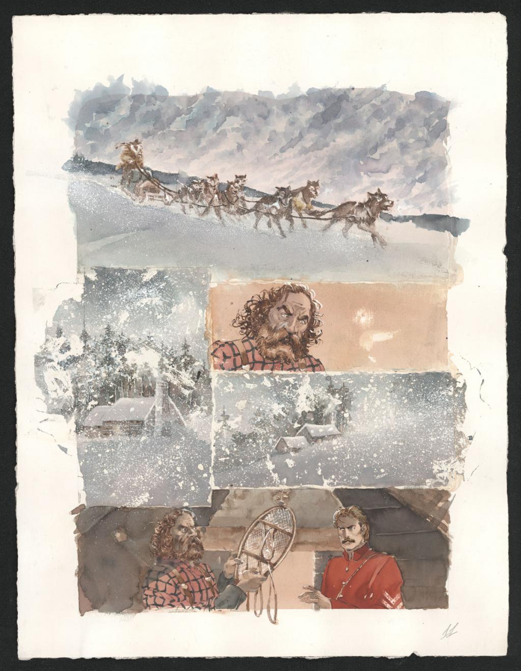 Planche originale n°11 - Sergio Tisselli - Aquarelle et encre de couleur sur papier - 5436