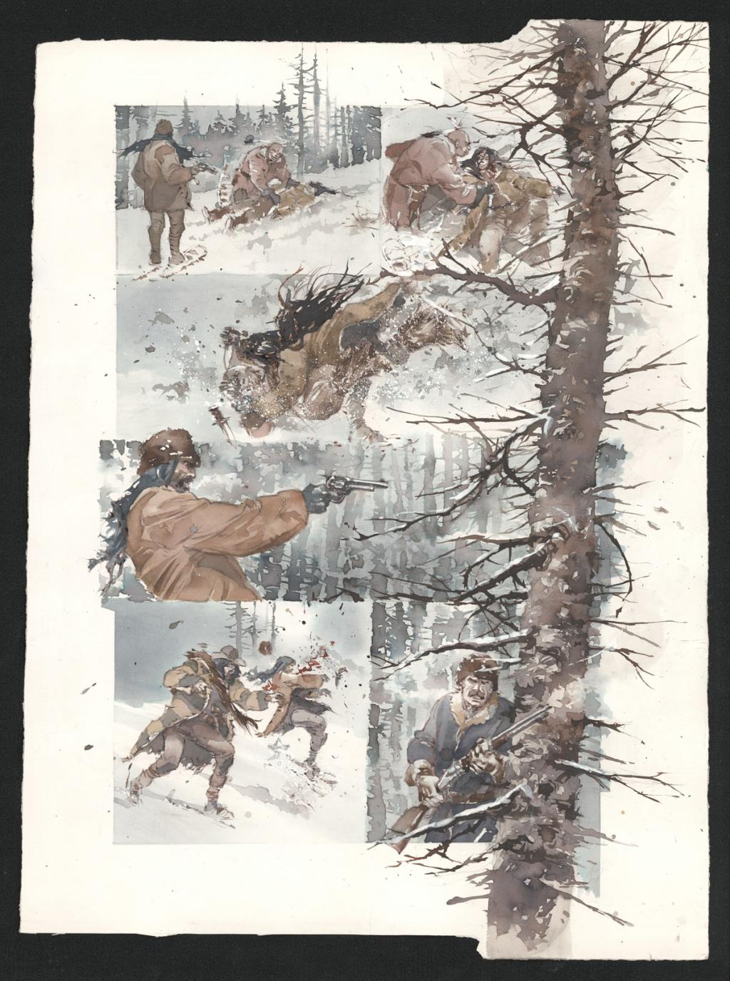 Planche originale n°15 - Sergio Tisselli - Aquarelle et encre de couleur sur papier - 5784