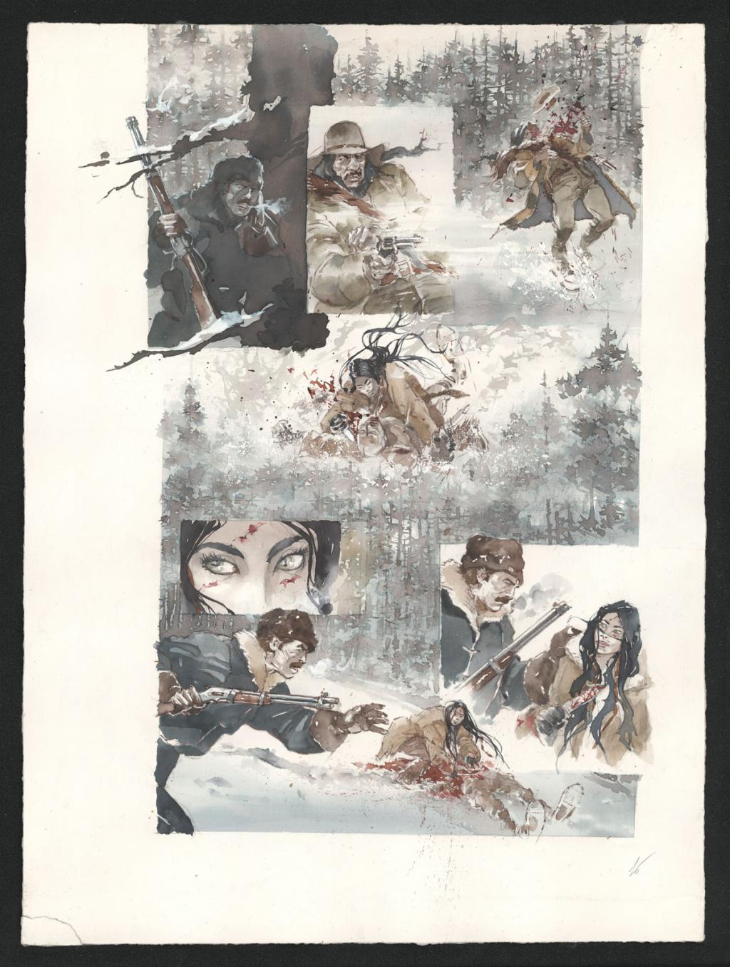 Planche originale n°16 - Sergio Tisselli - Aquarelle et encre de couleur sur papier - 4898