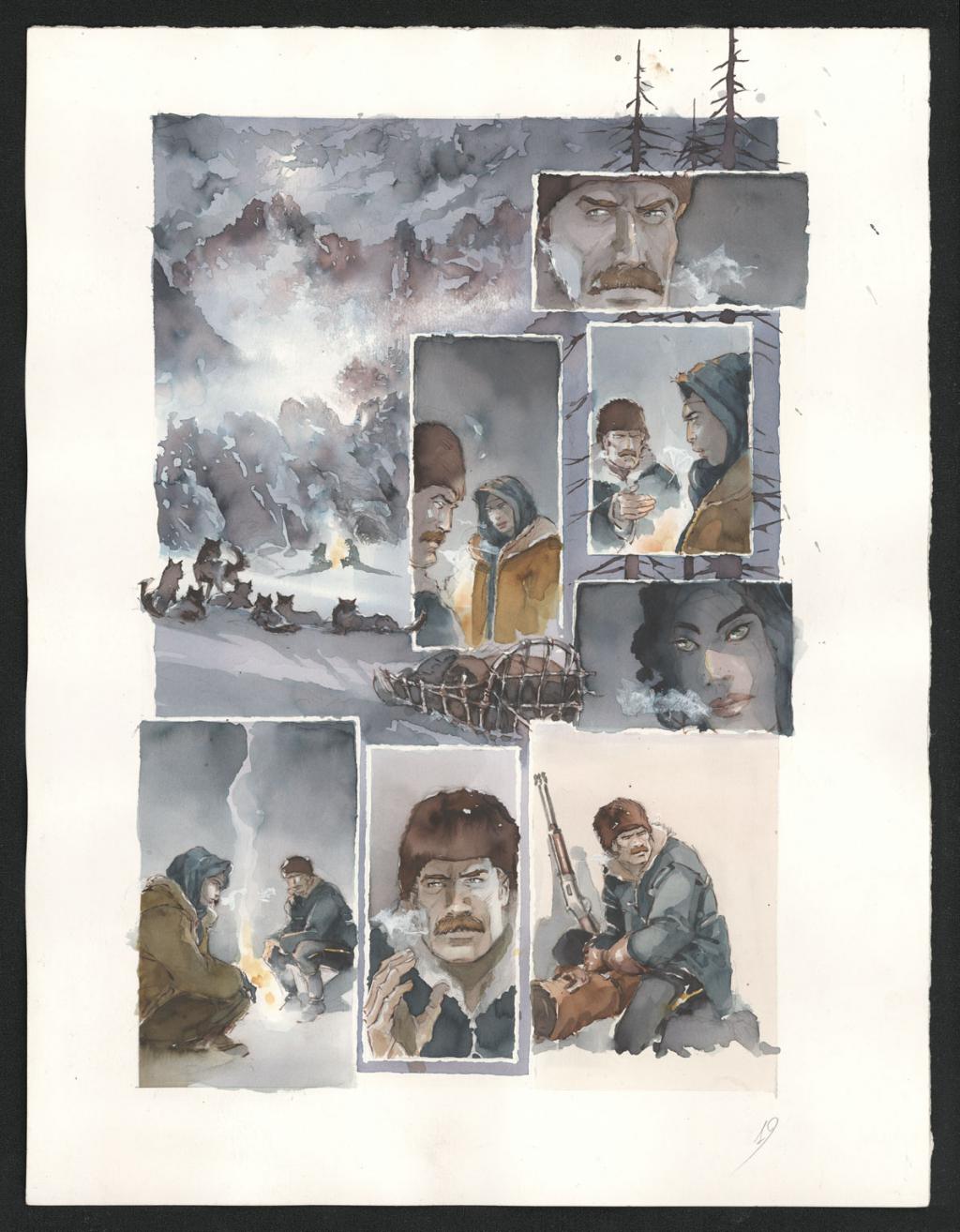 Planche originale n°19 - Sergio Tisselli - Aquarelle et encre de couleur sur papier - 4895