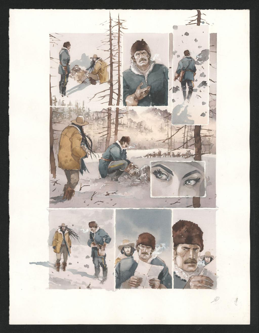 Planche originale n°20 - Sergio Tisselli - Aquarelle et encre de couleur sur papier - 4904