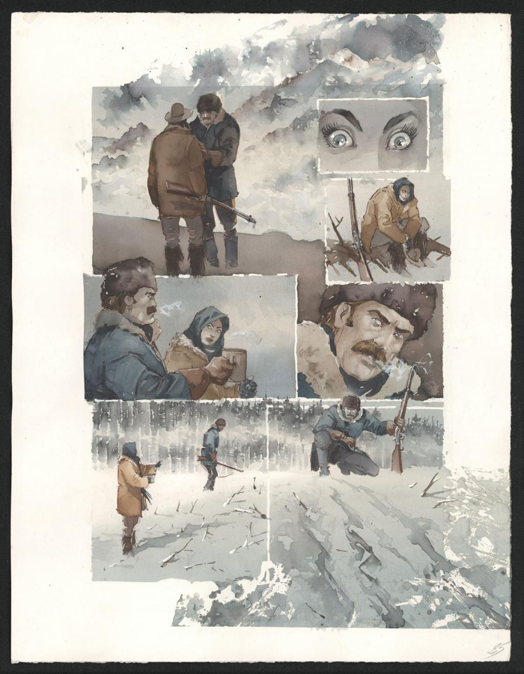 Planche originale n°25 - Sergio Tisselli - Aquarelle et encre de couleur sur papier - 4893