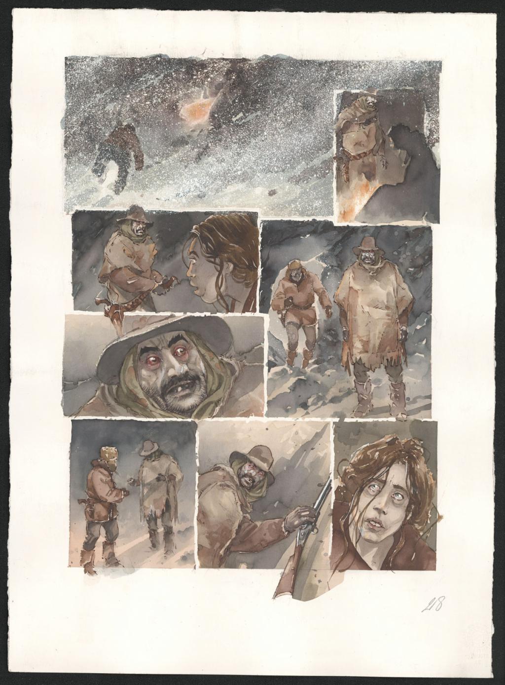 Planche originale n°28 - Sergio Tisselli - Aquarelle et encre de couleur sur papier - 4910