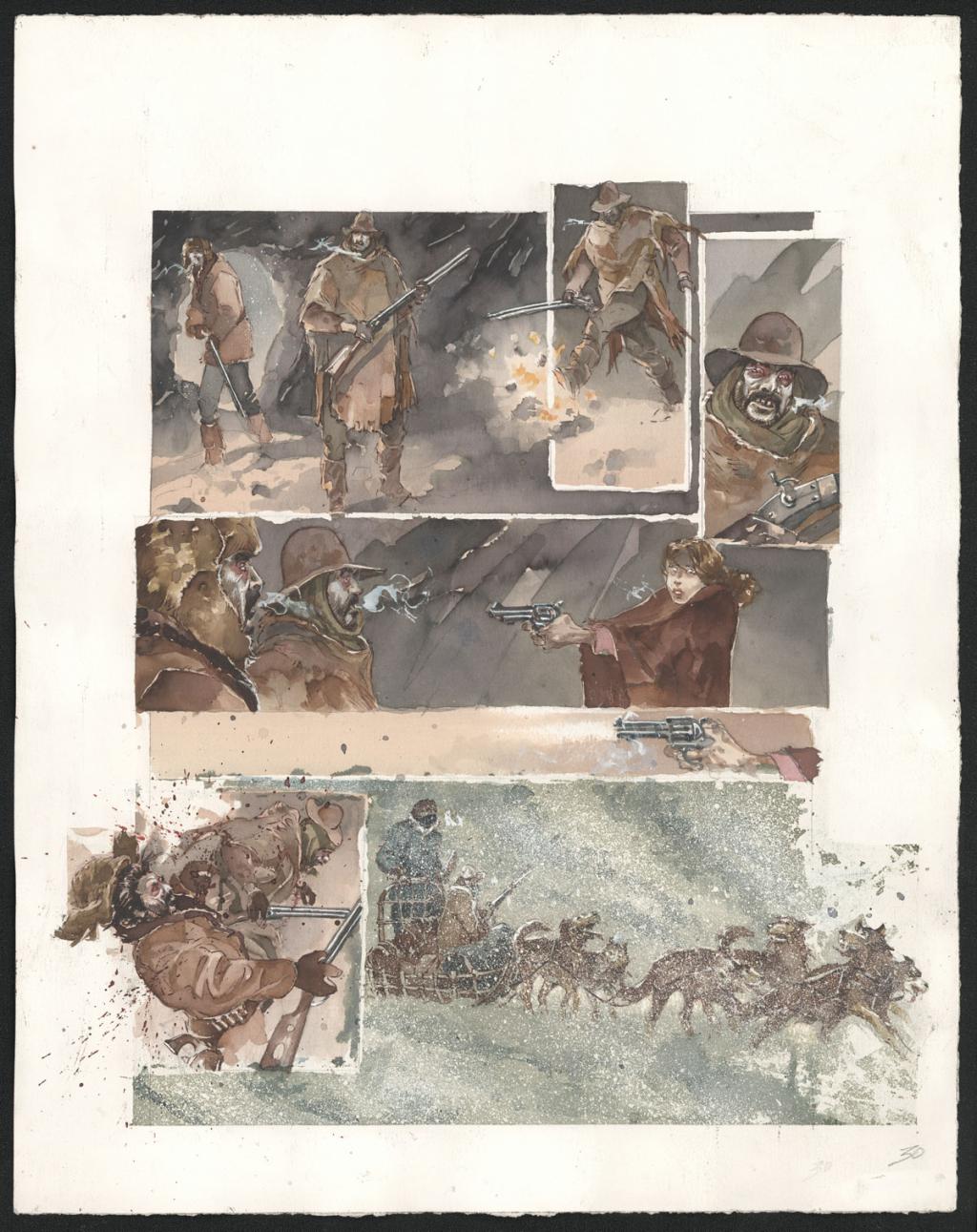 Planche originale n°30 - Sergio Tisselli - Aquarelle et encre de couleur sur papier - 4891