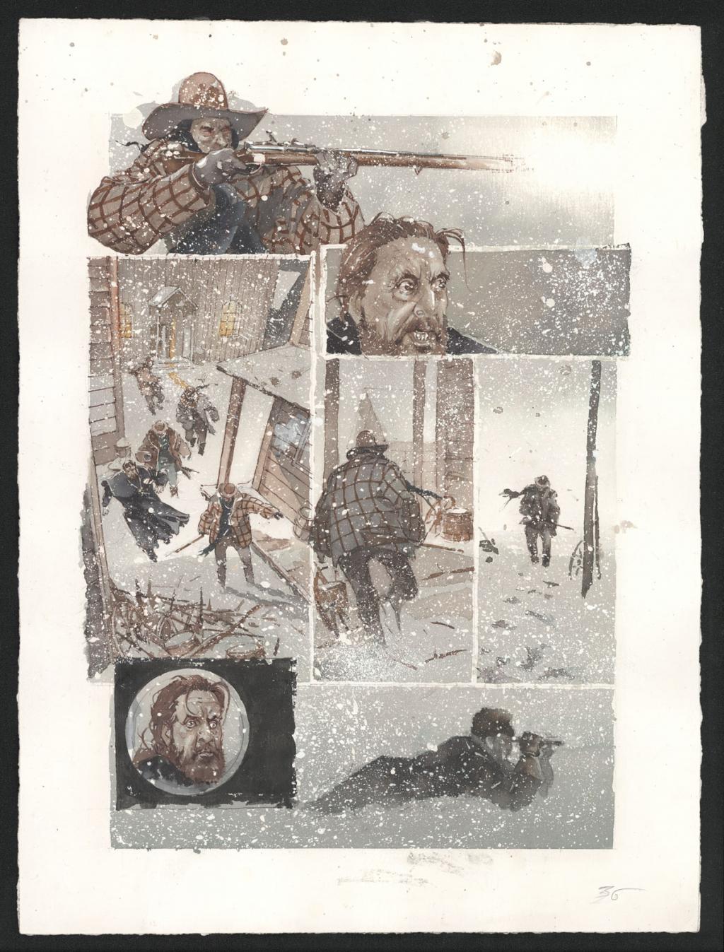 Planche originale n°36 - Sergio Tisselli - Aquarelle et encre de couleur sur papier - 4886