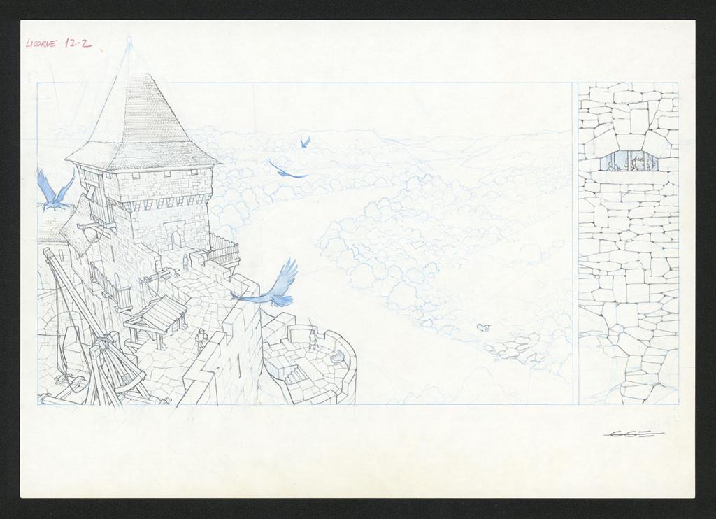 Planche originale ( strips pas dans le bon ordre ) - Guillermo Gonzalez - Mine de plomb et crayons de couleur  sur papier - 5463