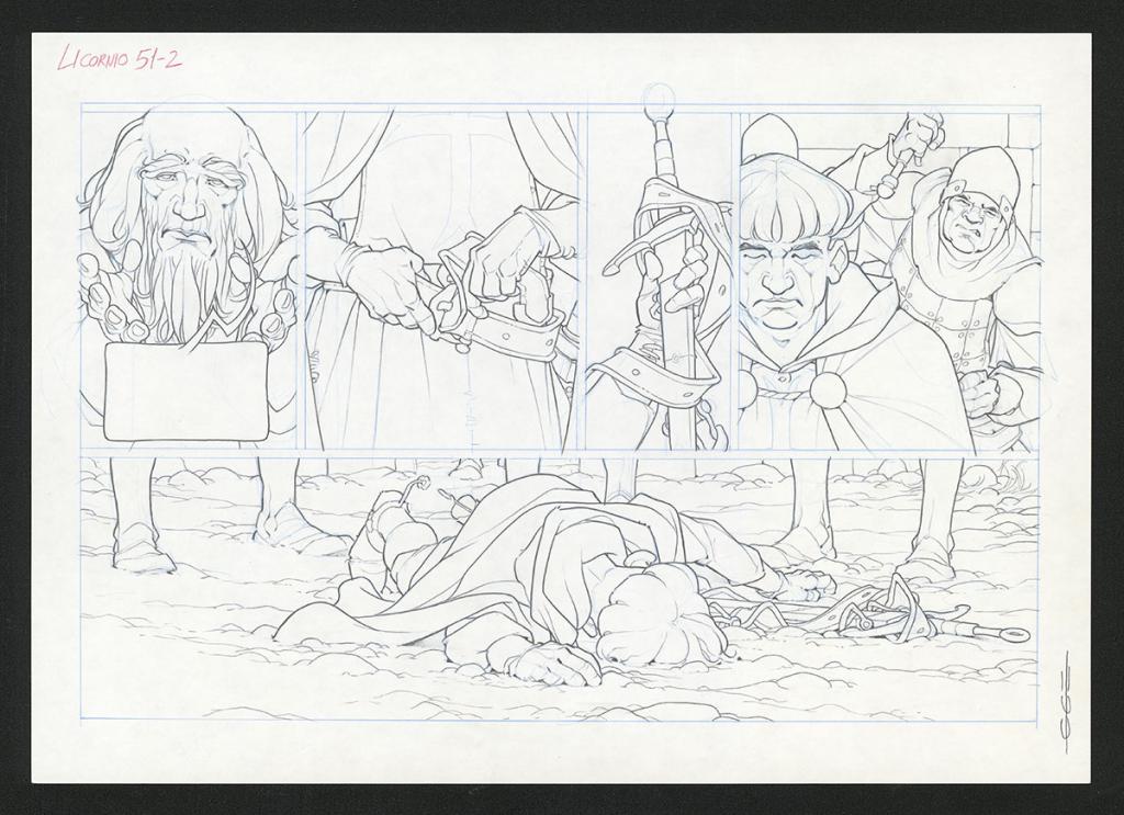 Planche originale - Guillermo Gonzalez - Mine de plomb et crayons de couleur  sur papier - 5447