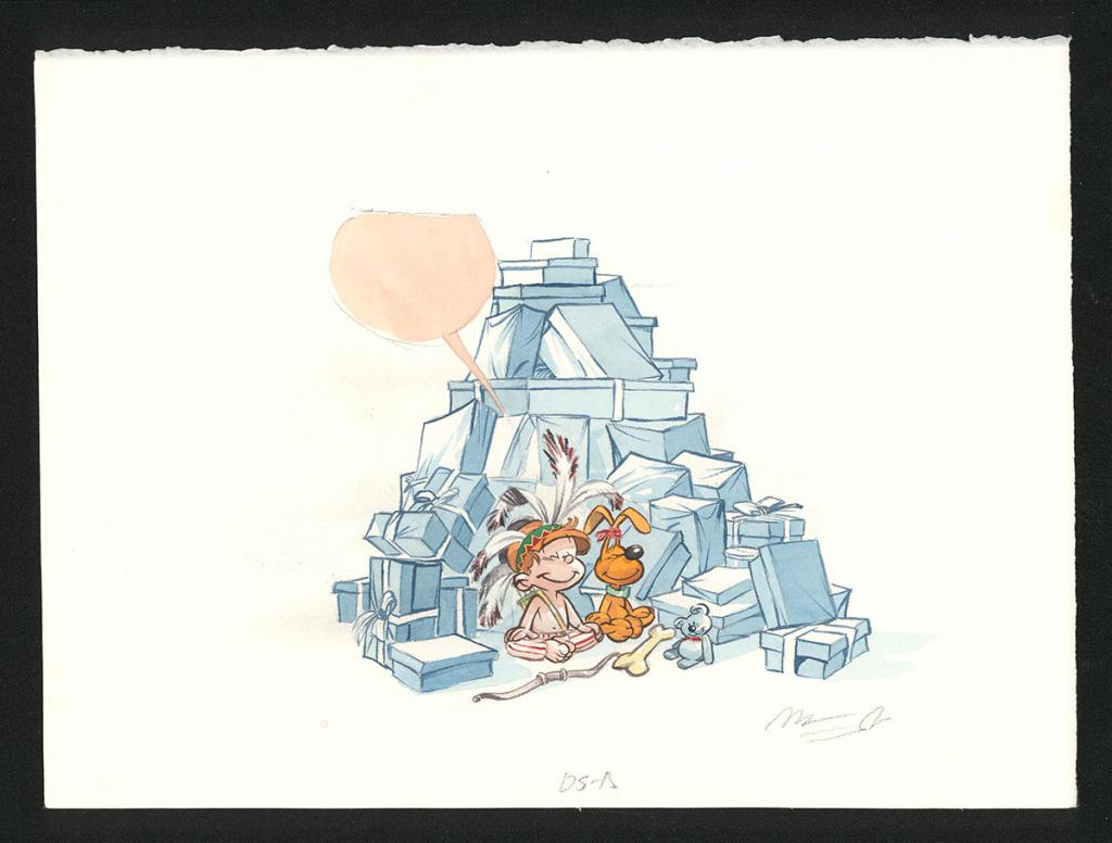 Illustration originale - José Luis Munuera - Aquarelle sur papier - 5536