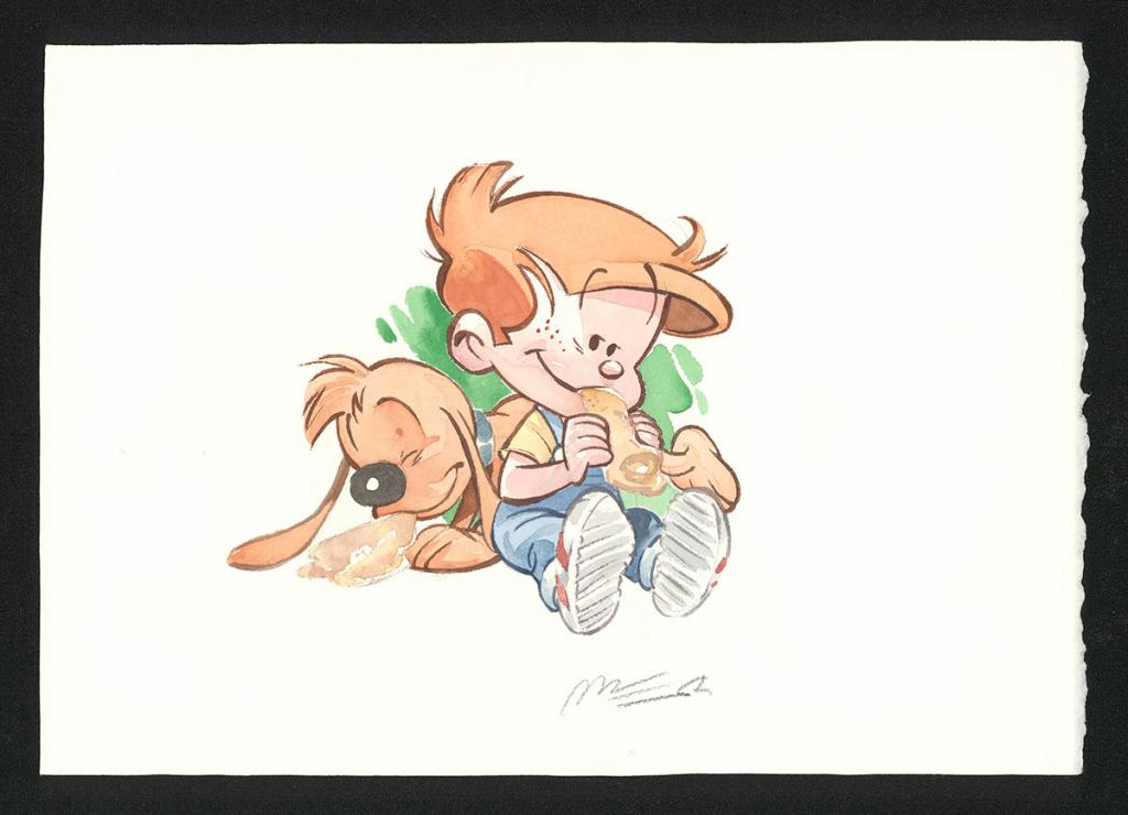 Illustration originale pour le 4ème de couverture - José Luis Munuera - Aquarelle sur papier - 5519