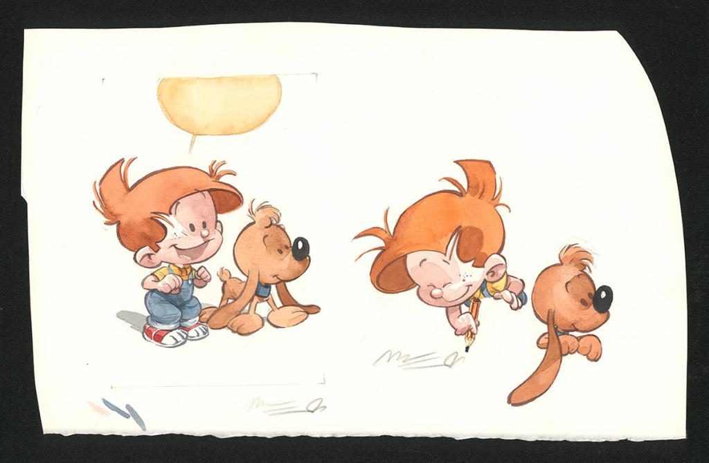 Illustration originale - José Luis Munuera - Aquarelle sur papier - 5196