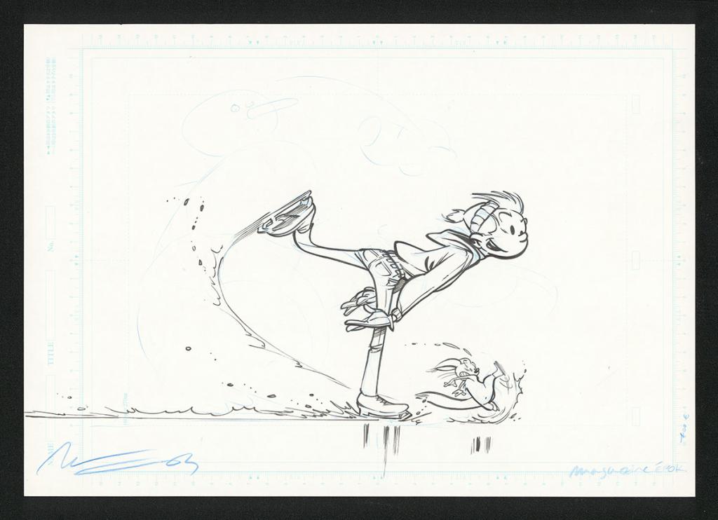 Illustration originale publiée dans le magasine Epok - José Luis Munuera - Encre de Chine sur papier - 5524