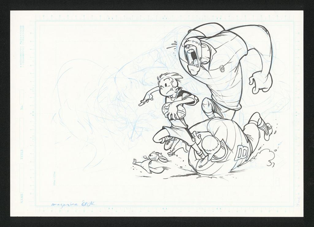 Illustration originale publiée dans le magasine Epok - José Luis Munuera - Encre de Chine sur papier - 5368