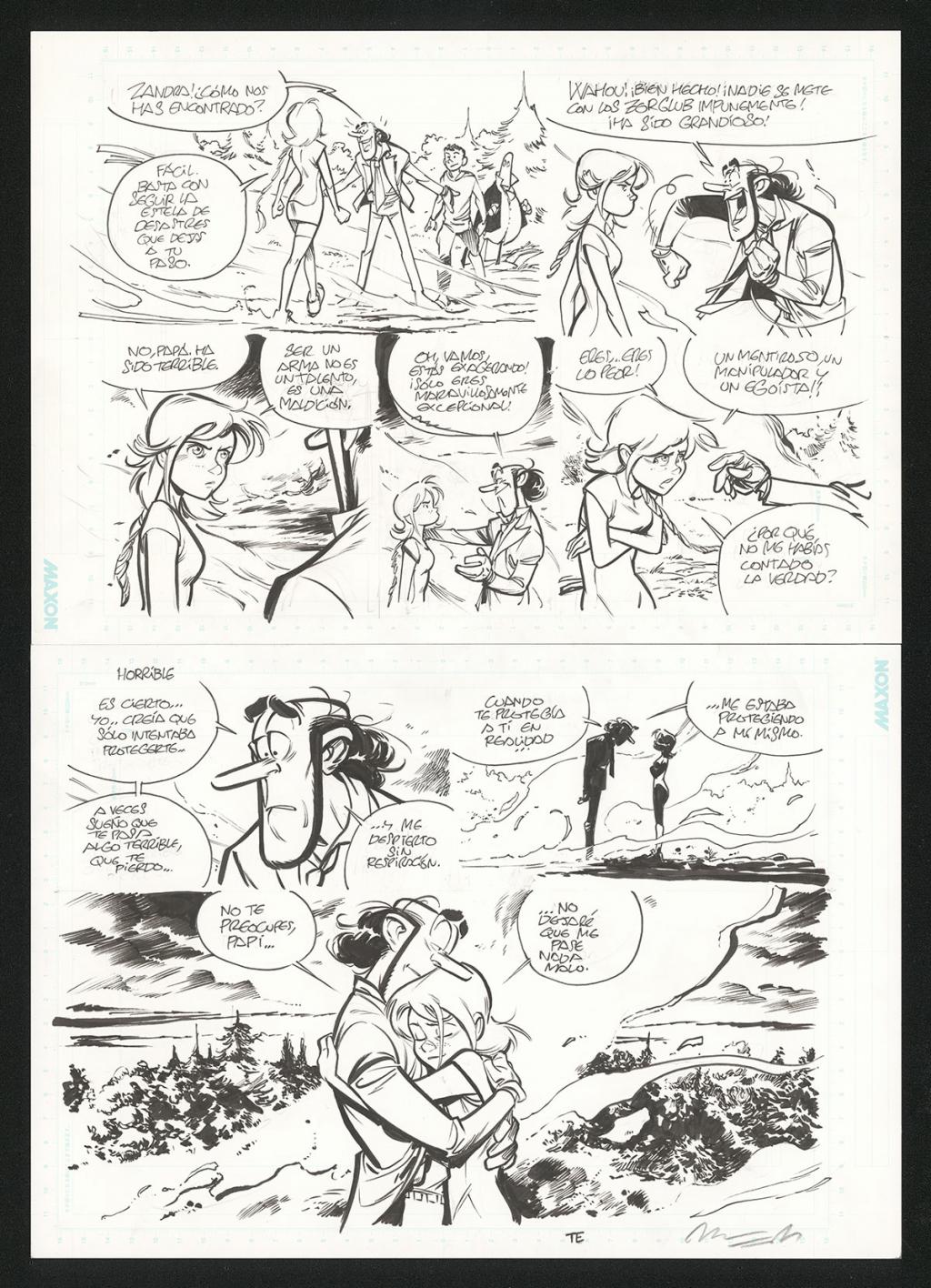 Planche originale 60 - José Luis Munuera - Encre de Chine sur papier - 5533